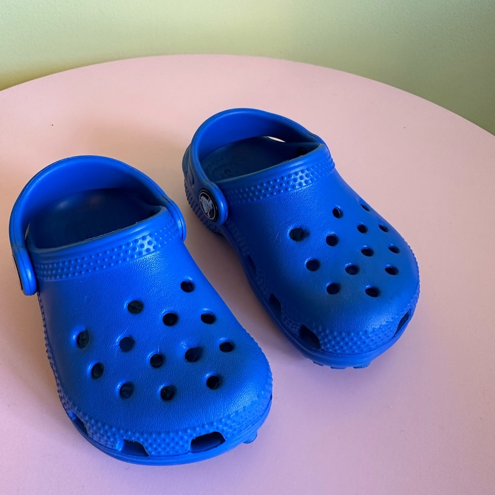 CROCS Blue Toddler Classic Clogs